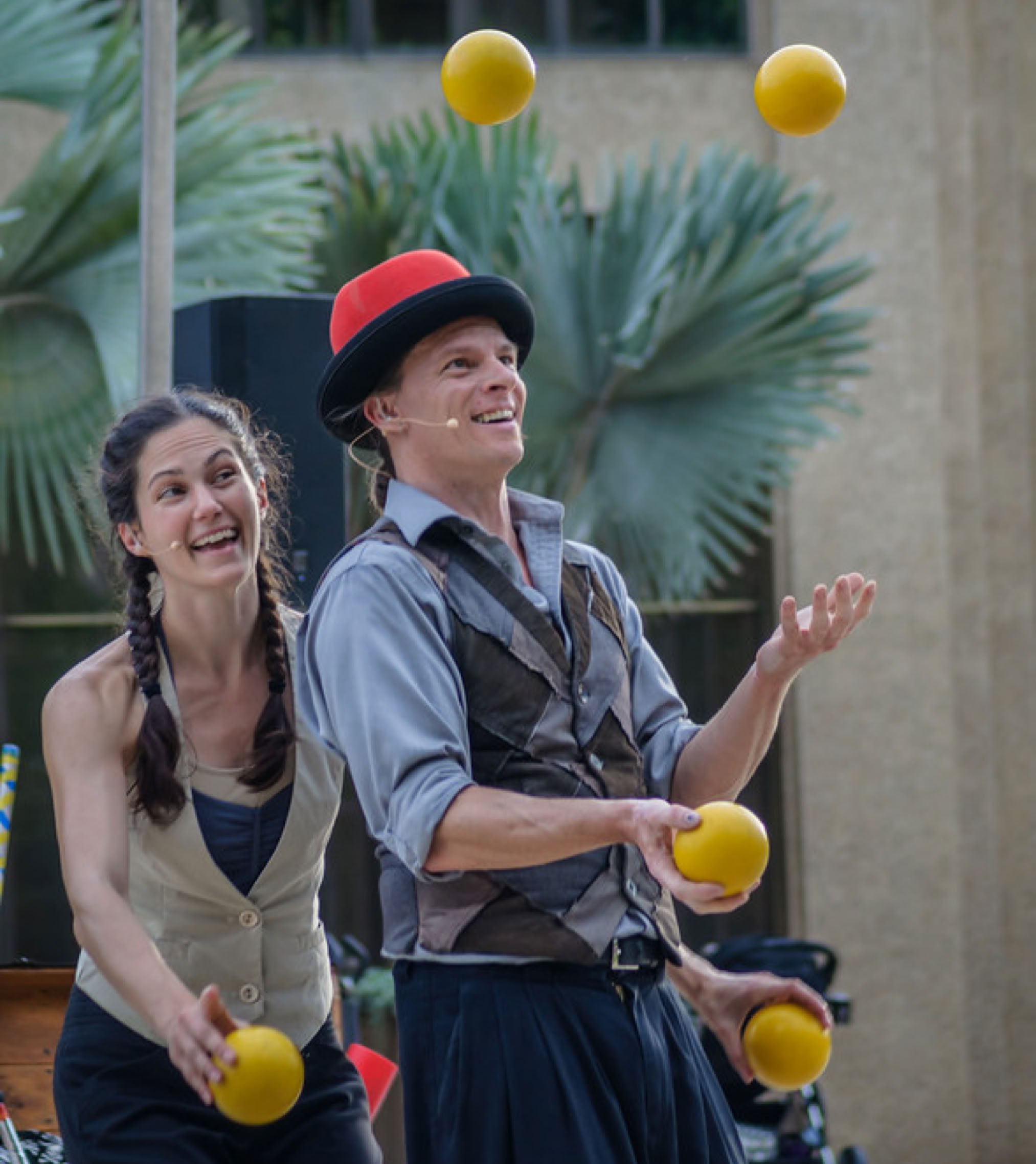 Eric & Allison performing at Longwood Gardens